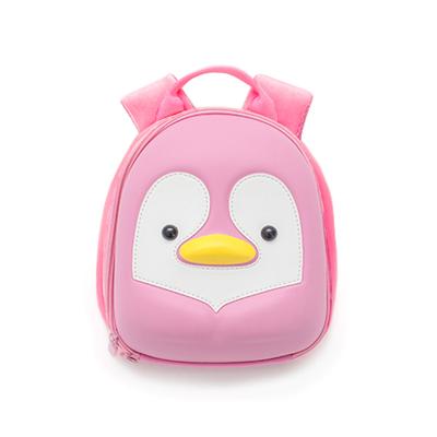 China SUPERCUTE Waterproof Mini EVA PU Safety Harness Kids Backpack Animal, Hardshell Kids School Penguin Backpack for sale