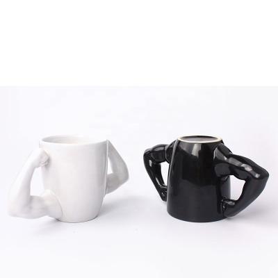 China Viable Most Popular Super Muscle Ceramics Two Color Mug With Good Quality for sale