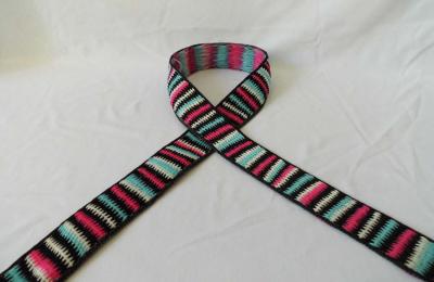 China Traditional design Horizontal stripe Polyester Ribbon for sale