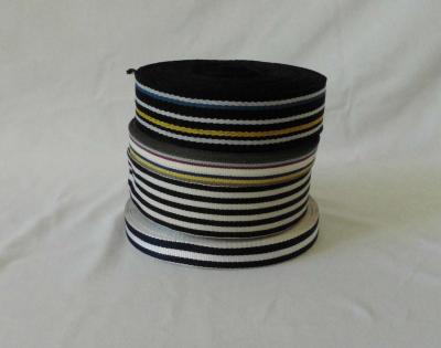 China Stripe Polyester Ribbon for sale