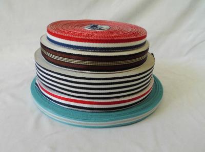 China Stripe Polyester Ribbon for sale