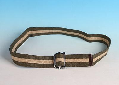 China Cheap Male Stripe canvas Belt for sale