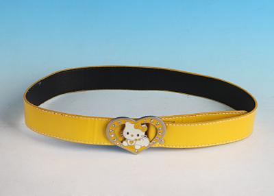 China Cheap Female Fashion Heart shape buckle Promotion PU Belt for sale