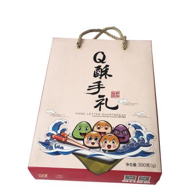 China Recycled Materials Printing Paper Brown Kraft Paper Hamburger Delivery Box Custom Size With Food Grade for sale