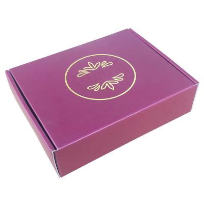 China Handmade Luxury Custom Logo Printing Corrugated Self Sealing Letter Box Custom Mailing Box for sale