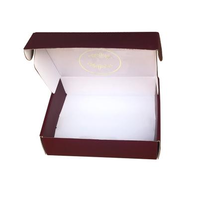 China Luxury Customized 2mm Cardboard Color Printing Luxury Red And White Plus Hard Logistics Transport Box for sale