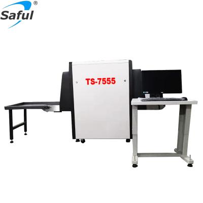 China Dual-view colors 200ma multi-energitic x-ray luggage scanner machine TS-7555 750(w)x 7,550(h)mm for sale