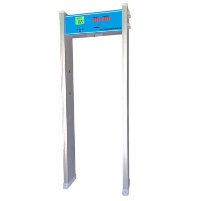 China Super Sensitivity 18 Zones Detecting Area Walk Through Metal Detector With Temperature Sensor And 7