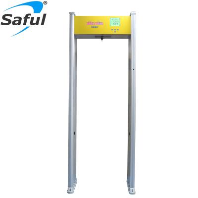 China High Performance 18 Zones Door Frame Gold Underground Metal Detector with Human Temperature Scanner TS-WD1800 for sale