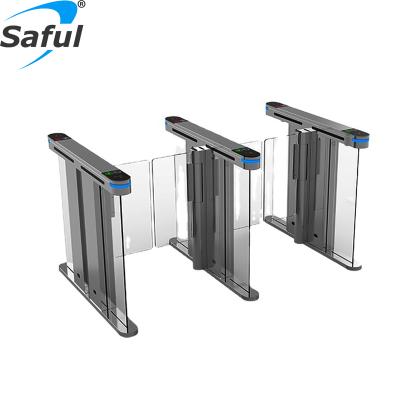 China 304 Stainless Steel Security Access Control RFID Swing Turnstile Barrier Luxury Full Automatic Speed ​​Gate for sale