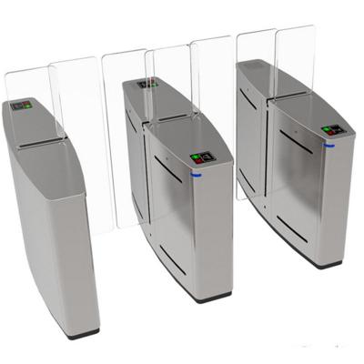 China 304 ElectronicTurnstile Two Way Smart Sliding Stainless Steel Pedestrian Entrance Barrier Full Heights for sale