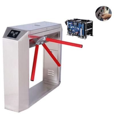 China 304 Stainless Steel RFID Card Collector Attendance Tripod Turnstile for sale