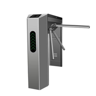 China 304 stainless steel 2D barcode QR code rfid reader entrance tripod turnstile for sale