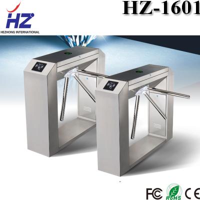 China 304 Stainless Steel Fingerprint Rfid Card Reader Security Turnstile Gate Access Control Flap Half Waist Tripod Turnstile for sale