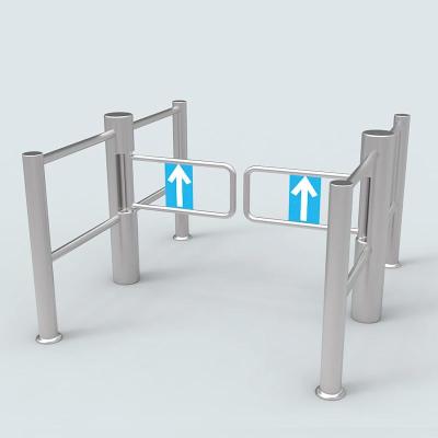 China 304 Stainless Steel Electric Automatic Safety Swing Gate EAS Pedestrian Barrier for sale