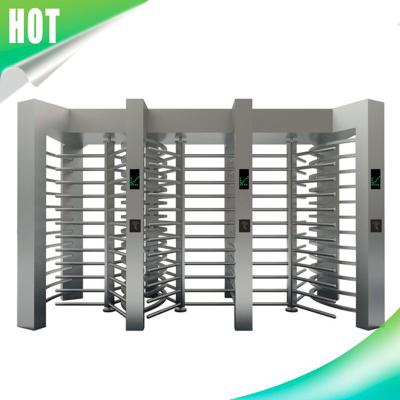 China 304 Stainless Steel Biometric Access Bidirectional 3 RFID Card Reader Security Gate Full Height Turnstile for sale