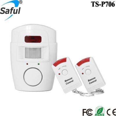 China Personal economic anti-theft pir 105db sensor remote alarm for home or shop for sale