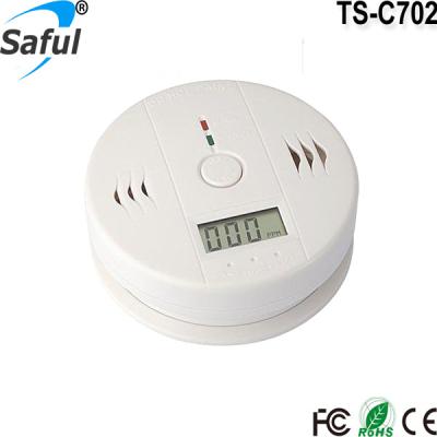 China Carbon Monoxide Alarm LCD Display Co detector/CE en50291 Light and Sound Alarm Carbon Monoxide Detector for sale