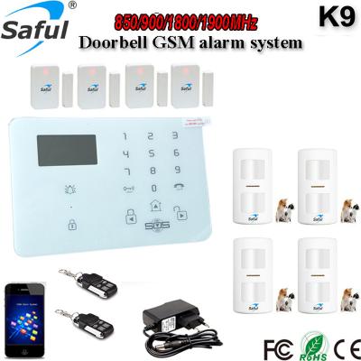 China Wireless GSM/SMS Home Security and 8 of 99 Best Key Touch Zones APP Smart Wired Home Security System Use Intruder Alarm System of Display for sale