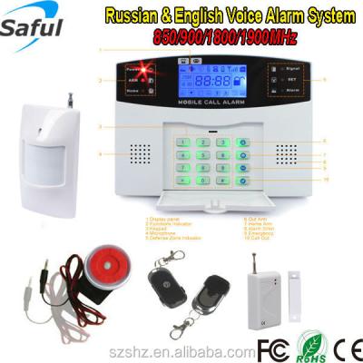 China Wireless Home Security 99 Zones And 8 Gsm Wired Wireless Zone Home Security Alarm System With Keypad for sale