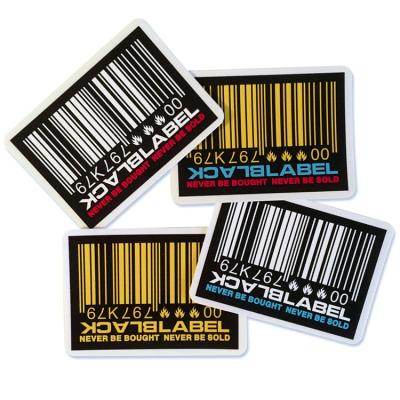 China High Quality Die Cut Waterproof Barcode Waterproof Sticker Printing Custom QR Code Vinyl Sticker Label for sale