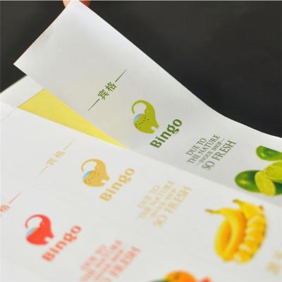 China Custom Recycled Eco - Friendly Paper Sticker Adhesive Label Eco - Friendly Paper Printing for sale