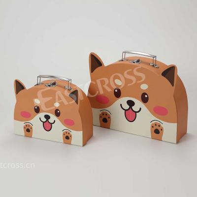 China OEM Handmade Animal Design Gift Box Manufacturing Paper Suitcase Packaging Box For Toys for sale