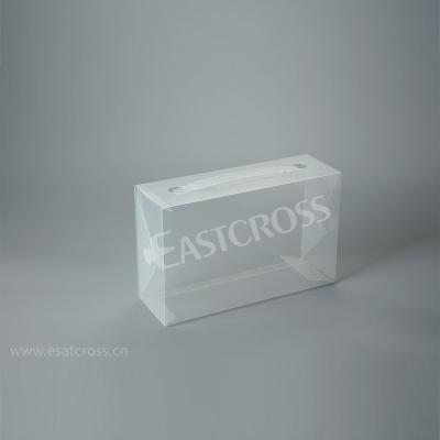 China Recyclable Transparent PP Folding Shoe Box Plastic Packaging Box PP Women Shoe Box With Handle for sale