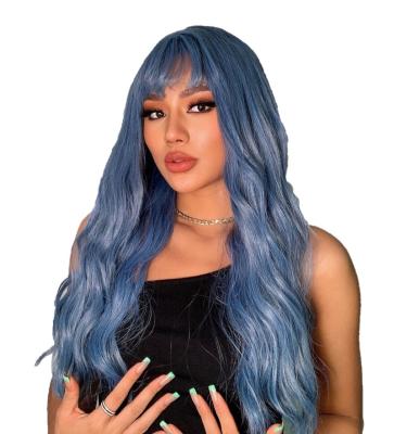 China Long wavy wig factory in china fashion hair sellers curly long hair glueless wig synthetic wigs for party Cosplay for sale