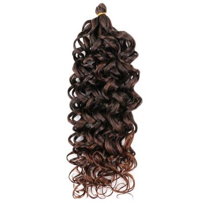 China Best Quality Synthetic Body Wave Surf Hair Extension Hawaii Crochet Braiding Curly Braids For Women for sale