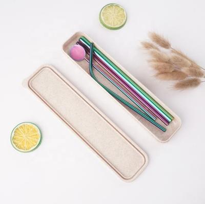 China Viable Stainless Steel Straws Wholesale Colorful Metal Stainless Steel Drinking Straws for sale