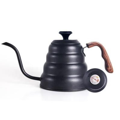 China Stocked 1000ml 1200ml Ear Cloud Pot 304 Stainless Steel Hanging Fine Mouth Hand Coffee Pot for sale