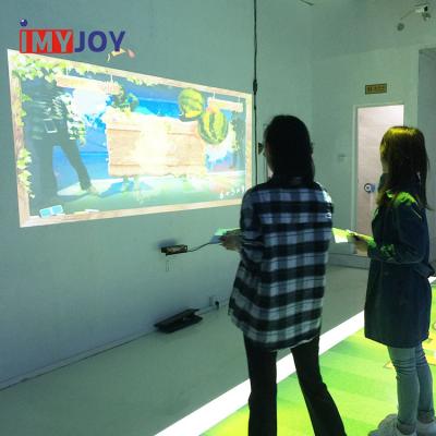 China Indoor Advertising Interactive AR Wall 3d Led Interactive Hologram Projection Body Wall Projector System for sale