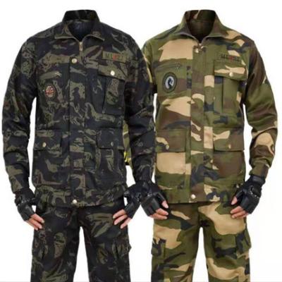 China New Camouflage Anti-shrink Uniform Military Training Hunting Suit Outdoor Soft Shell Mountaineering Suit for sale