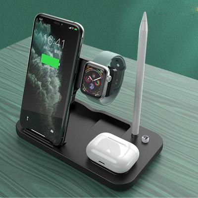 China UniversalÂ   3 in 1 Wireless Charger Clock Led Display 15w Digital Fast Alarm Clock Charging Wireless Charger for sale