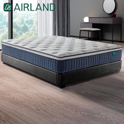 China Beautiful Cotton Flame Retardant Material Skin-Friendly Fabric Design Knitted Freestanding Pocket Spring Mattress for sale