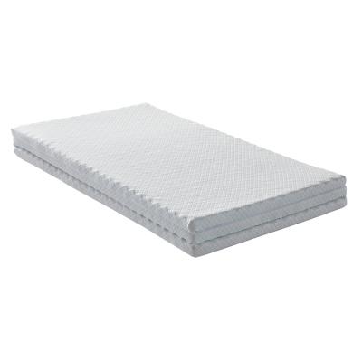 China Jacket: white knitted fabric + white ordinary 3# zipper + bottom: white pearl white knitted fabric office home triple fabric mattress folding portable comfortable mattress for sale