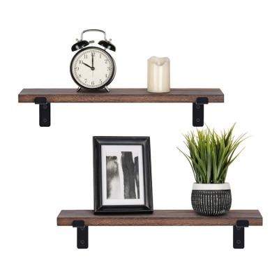 China (Size)Adjustable Creative Wooden Wall Shelf for Living Room and Bedroom Use Wooden Wall Shelf for sale