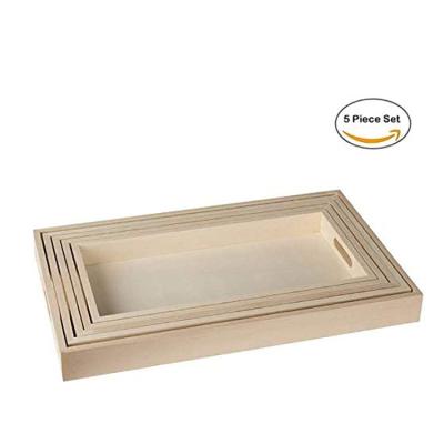 China The wooden tray factory dropship of high quality and stylish universal wooden pallet tray set for sale