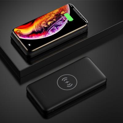 China Wireless Charging Power Bank 10000mah Wireless Power Bank Wireless Charger For iPhone for sale