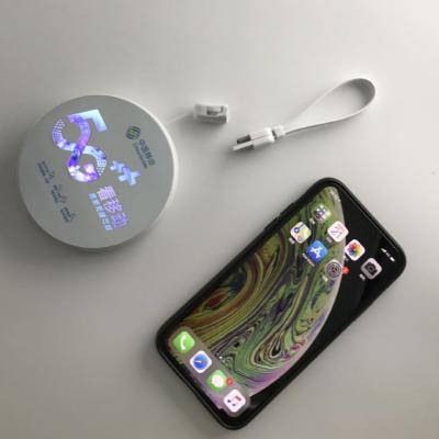 China Wireless Charging 5000mah Wireless Power Bank With Heartbeat / Breathing for sale