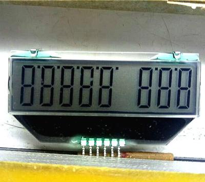 China 9 Segment Digits 7 COG LCD Module TN TD0905 6 Terminals For Meters 45x22.3mm for sale