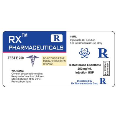 China Waterproof RX Brand Test E250 Labels Sticker for sale