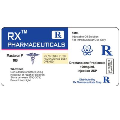 China Waterproof RX Brand Mast P100 Labels Sticker for sale