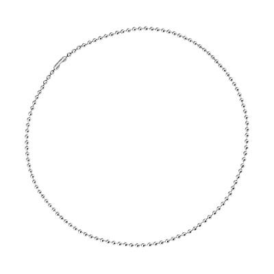 China Outdoor Convenient Fashion Classic 2021RTS Necklace 2.4mm 3mm Simple Leisure Wedding Party Titanium Necklace for sale