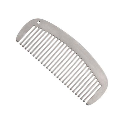 China Home New Product Titanium Hair Comb Straight Hair Comb Durable Metal Comb Hair Cutting Comb High Quality Can Be Customized for sale