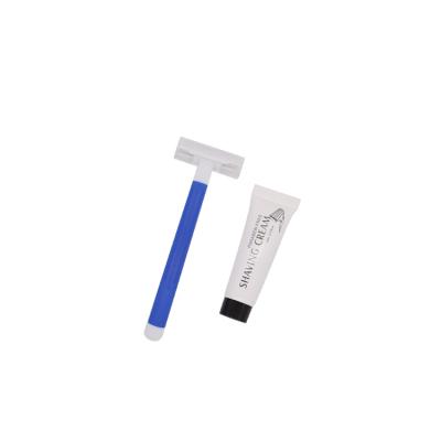 China Twin Blade Most Popular Small Portable Razor Disposable Plastic Hotel Razor for sale