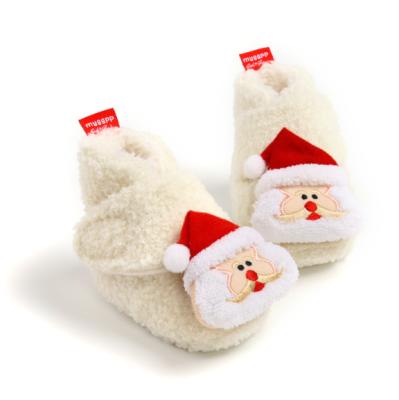 China Leisure 2021 Wholesale Christmas Baby Shoes Prewalker Leisure Baby Shoes For Christmas for sale