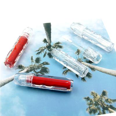 China New Design Diamond Shape Lip Gloss Containers Tube Lip Gloss 3ml Clear Cosmetics Lip Gloss Tube Lip Gloss Tube for sale