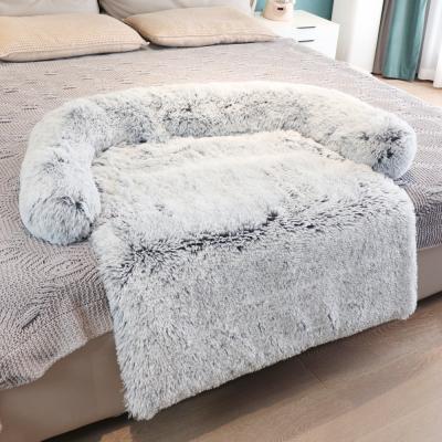 China Travel 2 IN 1 Plush Dog Kennel Blanket Pet Kennel Dog Sofa Bed Manufacturer Wholesale for sale